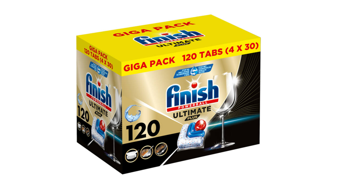 Vaatwastabletten Finish Ultimate plus 120 stuks gigapack