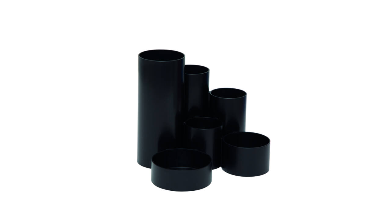 Pennenkoker MAUL tubo 6-vaks Ø150x125mm zwart