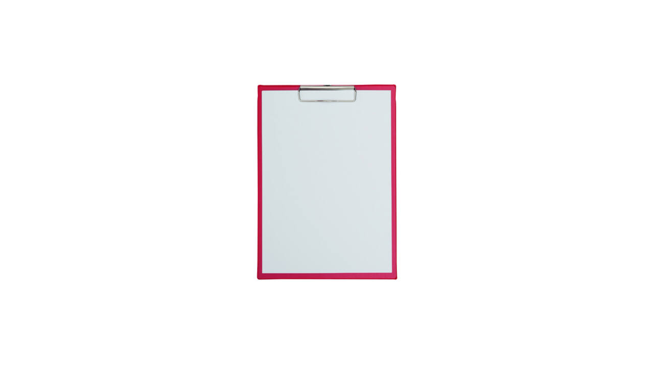 Klembord MAUL A4 staand PVC rood