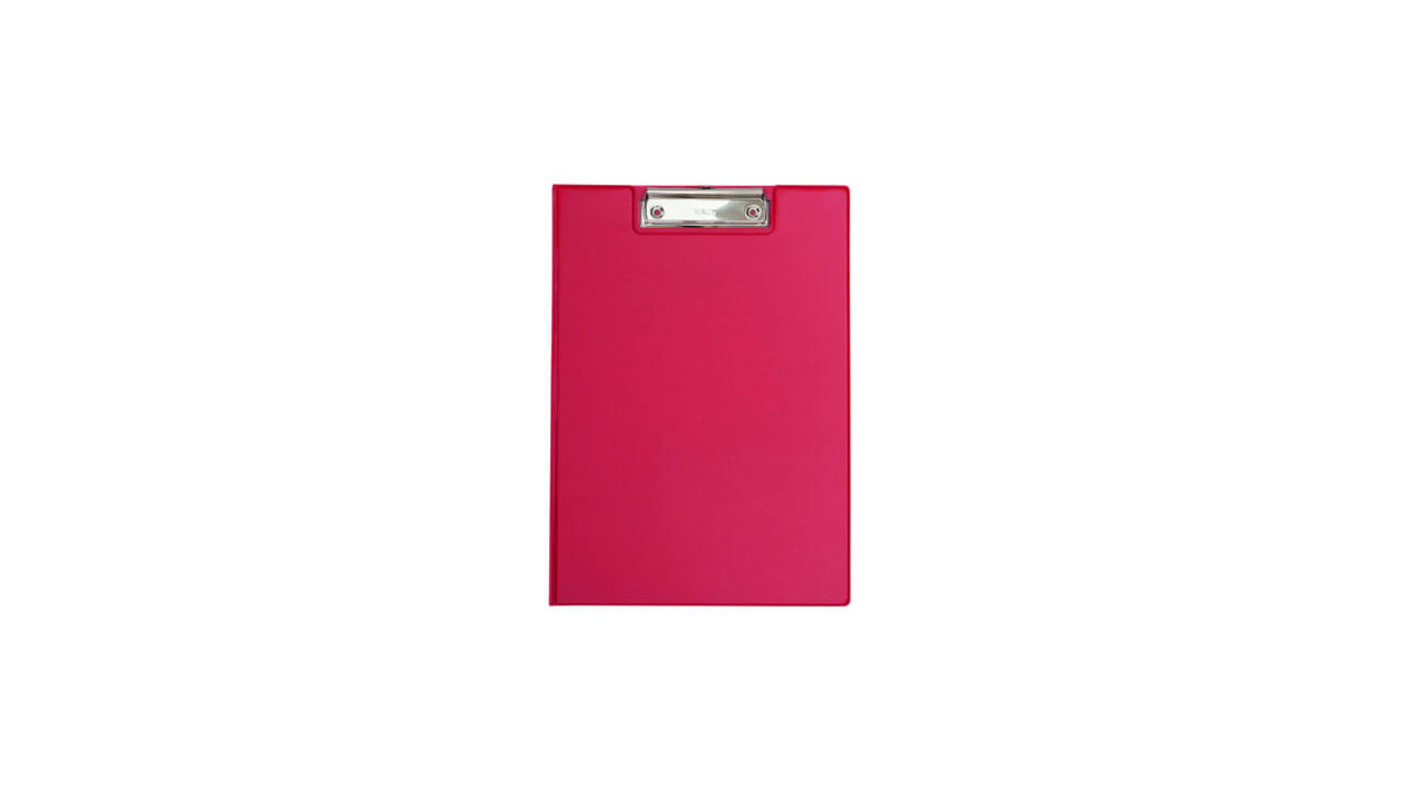 Klembordmap MAUL A4 staand PVC met penlus rood