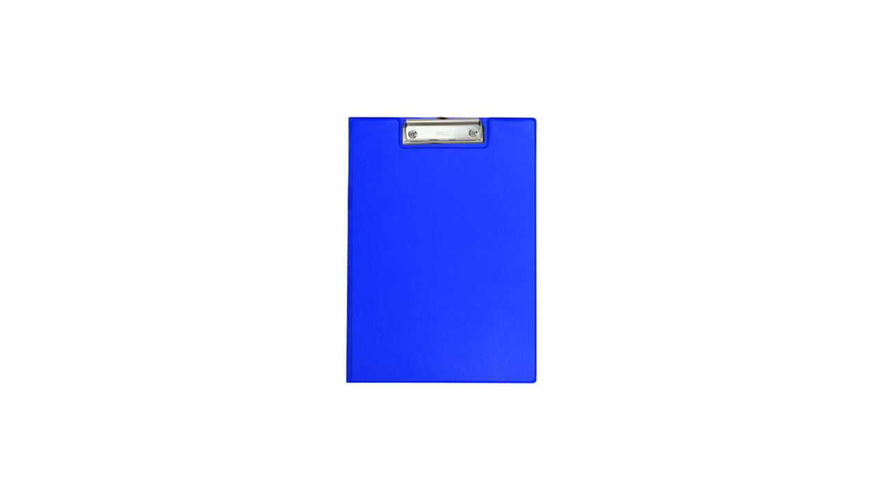 Klembordmap MAUL A4 staand PVC met penlus blauw