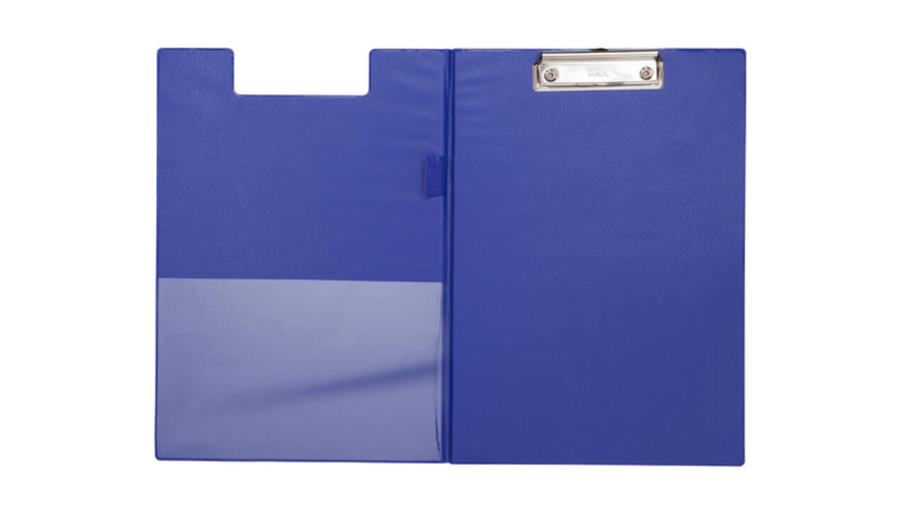 Klembordmap MAUL A4 staand PVC met penlus blauw