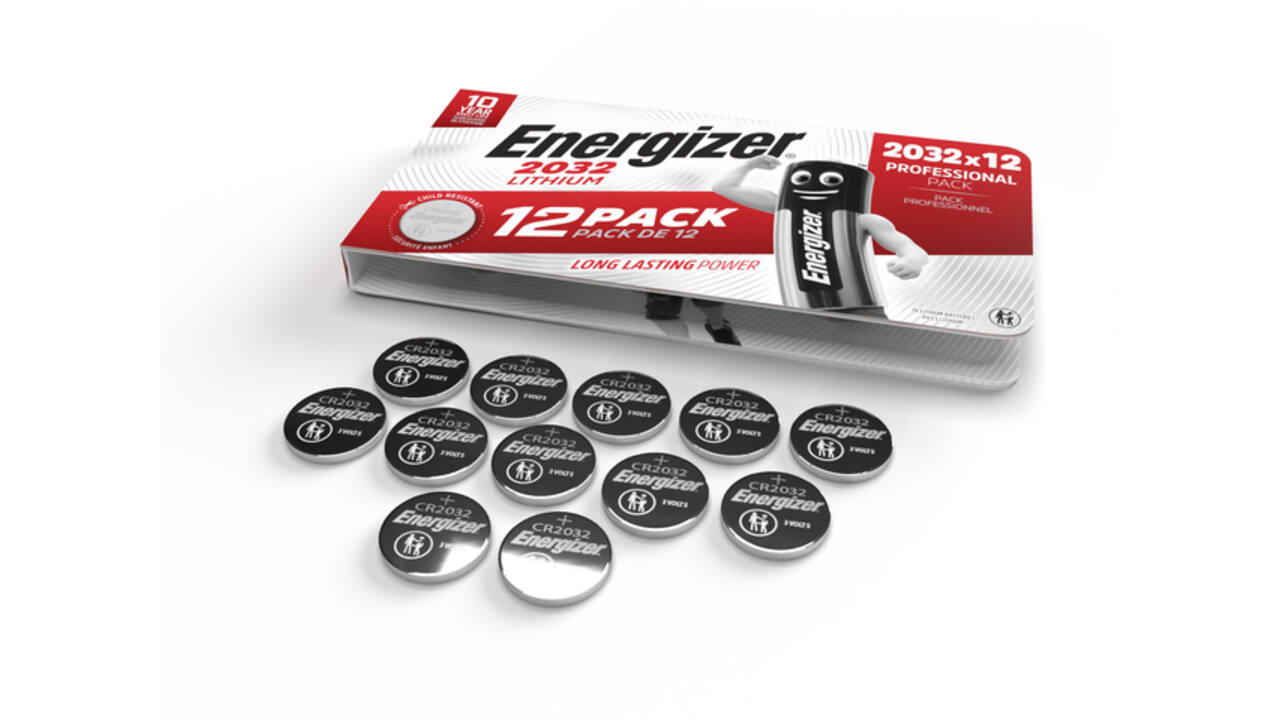 Batterij Energizer knoopcel 12x CR2032 lithium