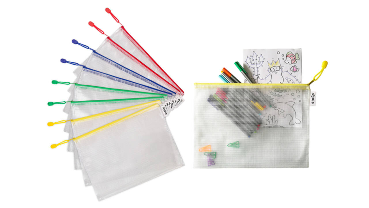 Opbergtas Djois met rits A4 assorti