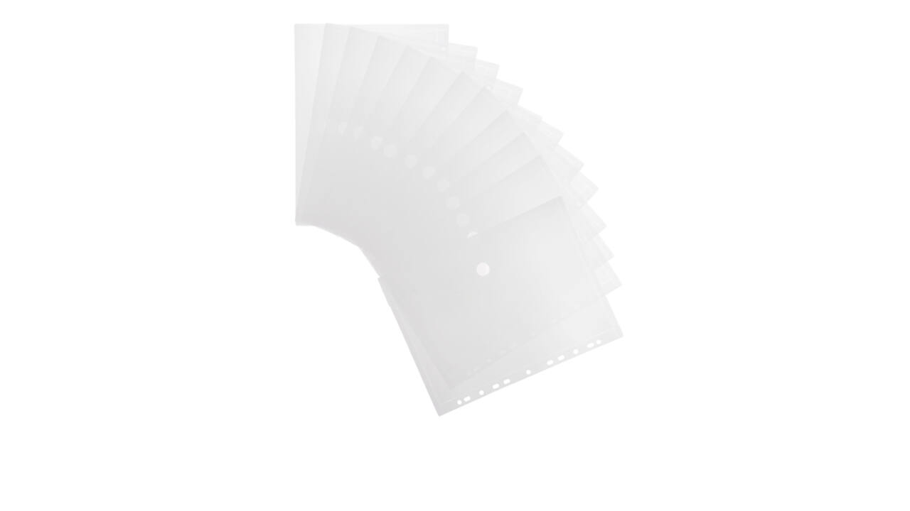 Enveloptas Djois Color Collection A4 horizontaal geperforeerd transp