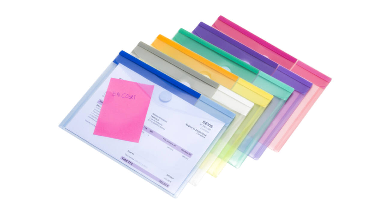 Enveloptas Djois Color Collection A5 horizontaal assorti