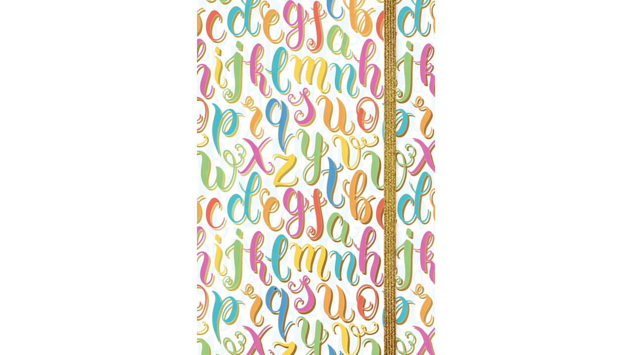 Notitieboekje letters/TC/150-110mm/Multi/Papier
