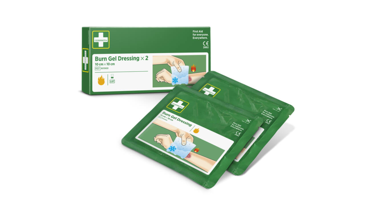 Brandwondenkompres Cederroth 10x10cm 2 stuks