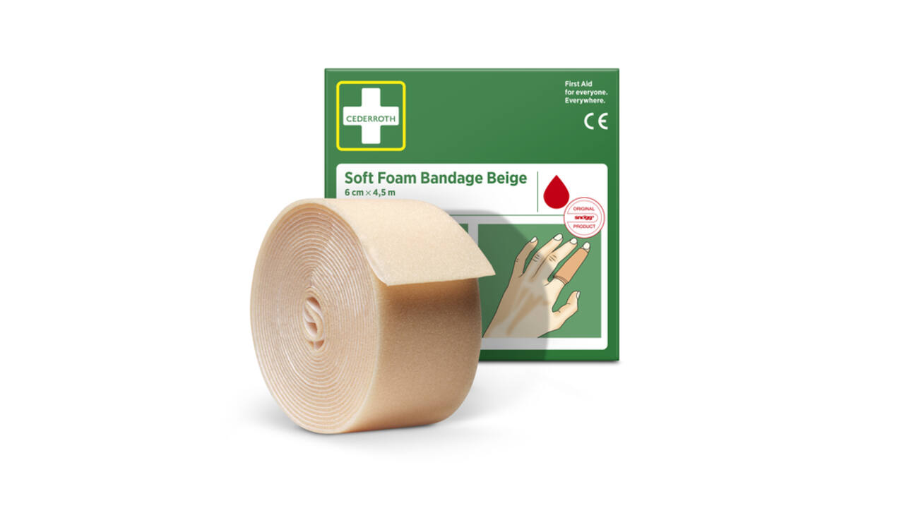 Bandage Cederroth Soft Foam 6cmx4,5m beige