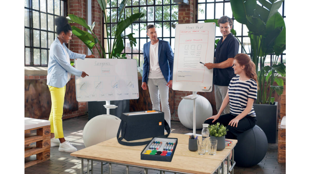 Whiteboard accessoire kit Nobo in draagtas