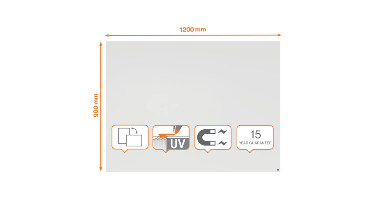 Whiteboard Nobo Infinity randloos 90x120cm