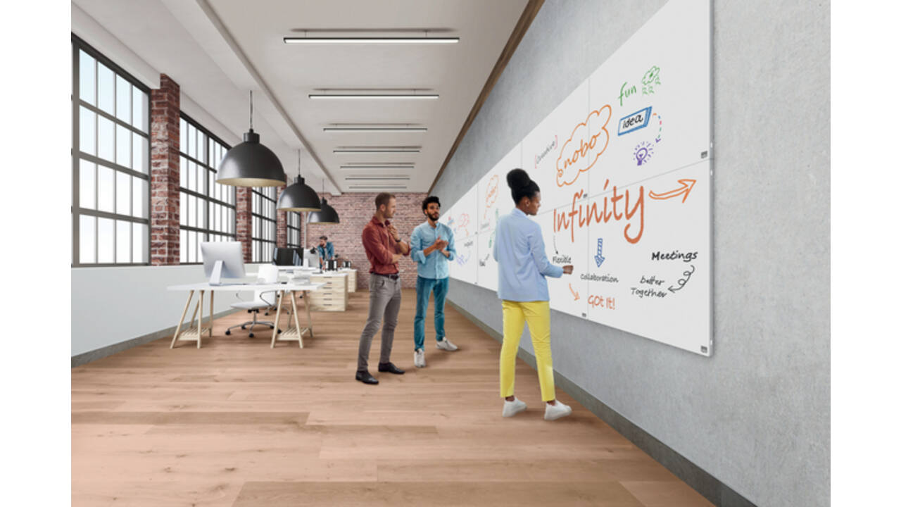 Whiteboard Nobo Infinity randloos 90x120cm