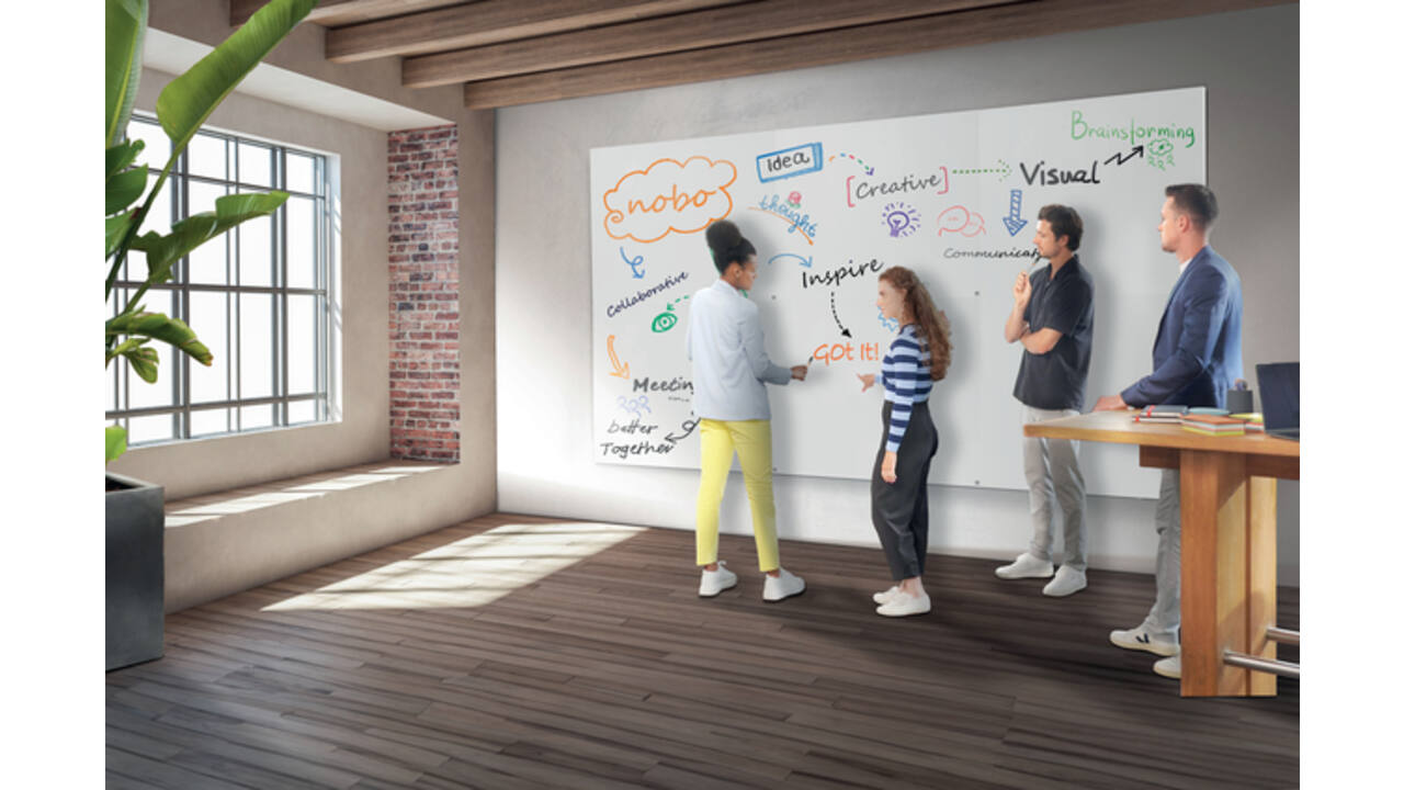 Whiteboard Nobo Infinity randloos 90x120cm