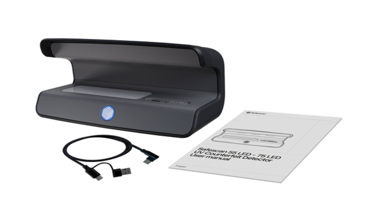 Valsgeld detector Safescan 75 UV LED zwart