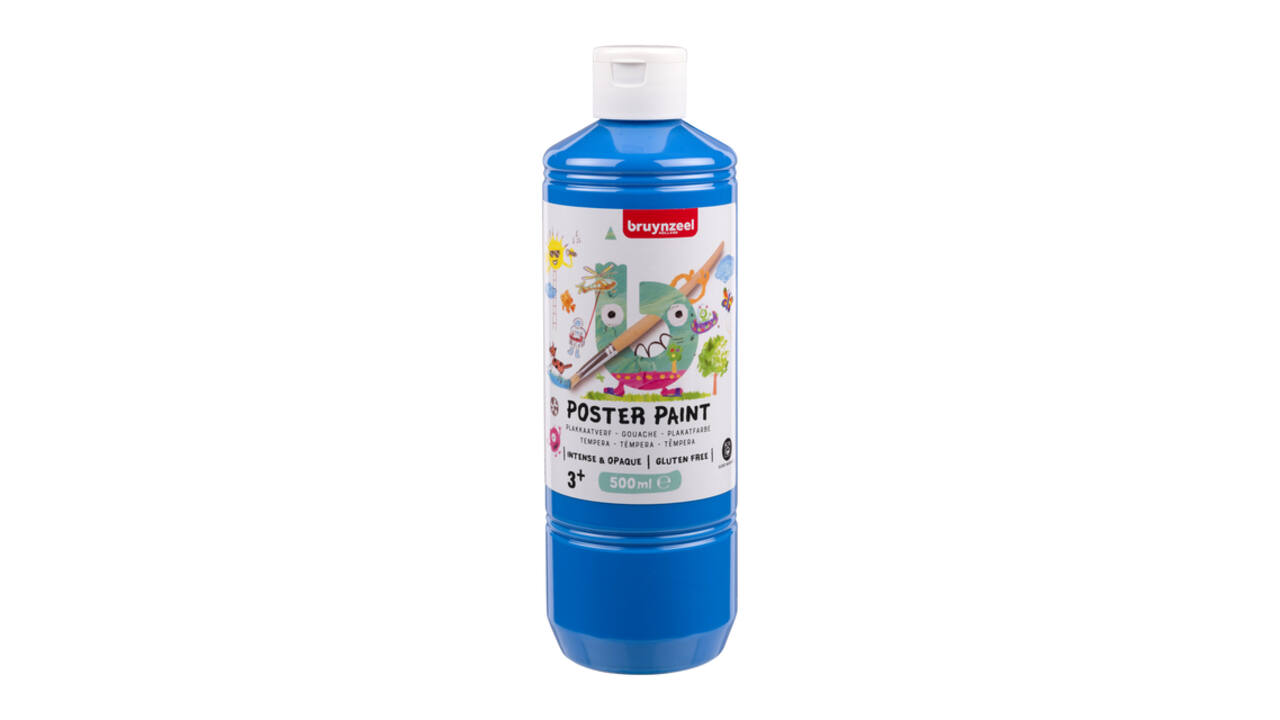 Plakkaatverf Bruynzeel lichtblauw fles à  500ml
