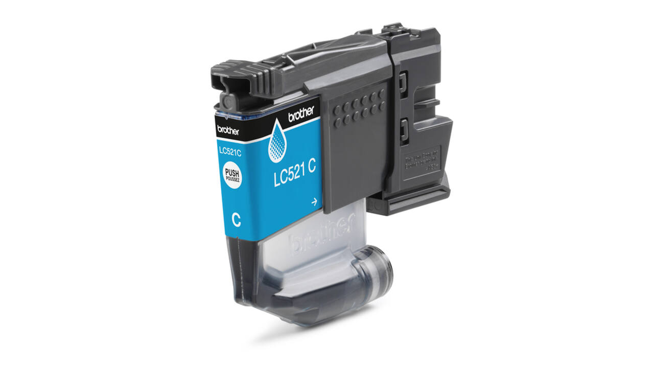 Inktcartridge Brother LC-521C blauw