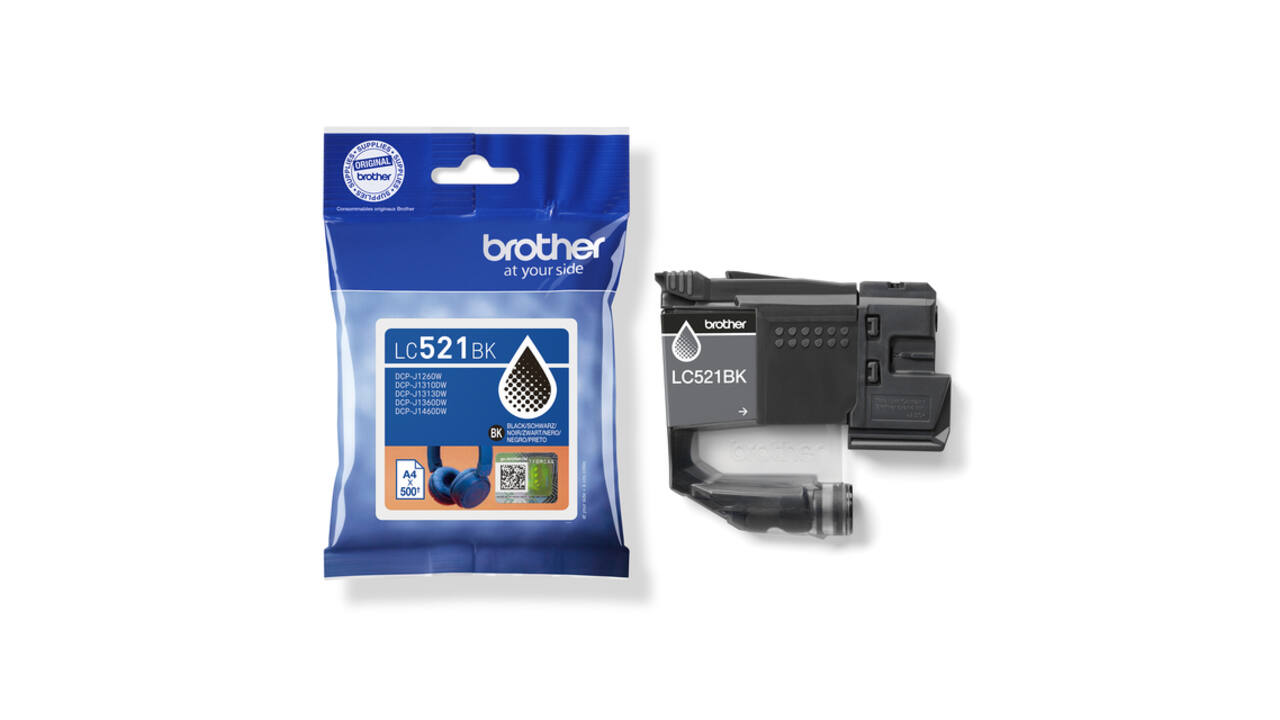 Inktcartridge Brother LC-521BK zwart