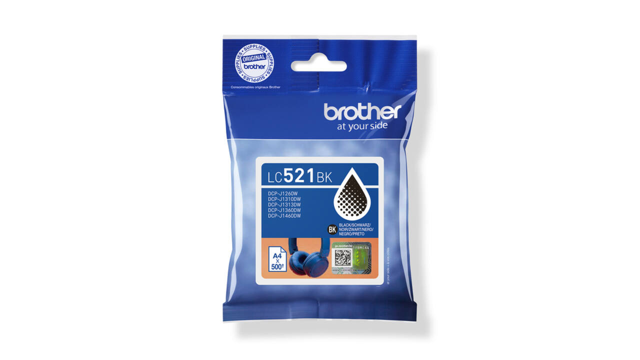 Inktcartridge Brother LC-521BK zwart