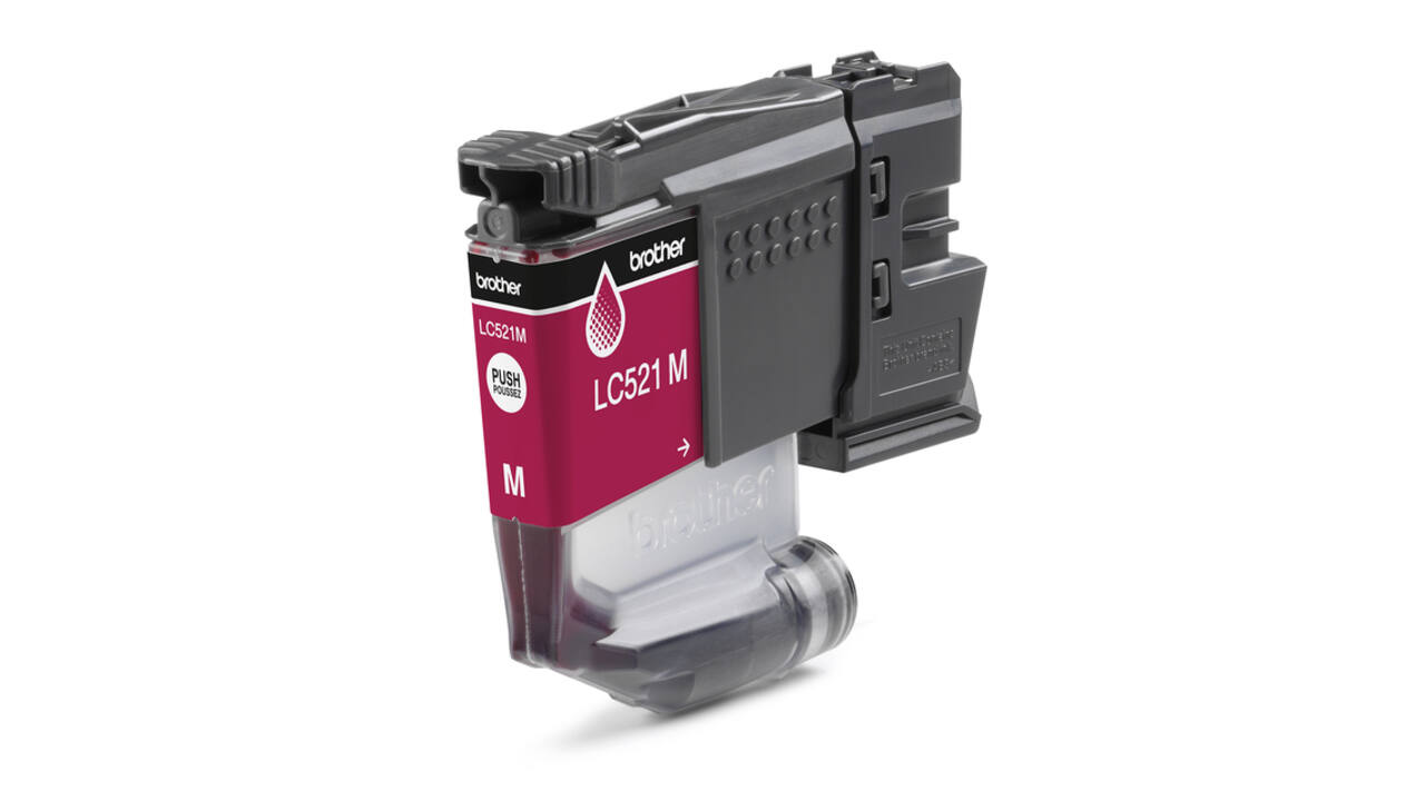 Inktcartridge Brother LC-521M rood