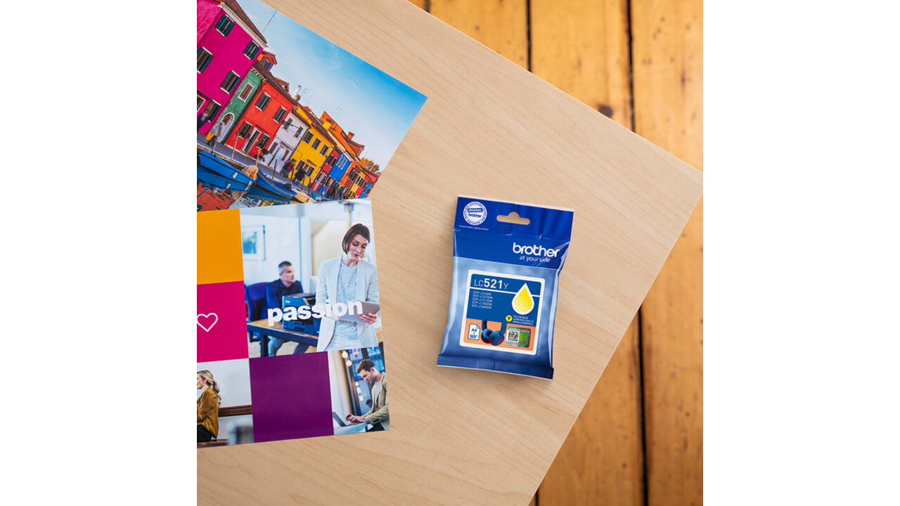 Inktcartridge Brother LC-521Y geel