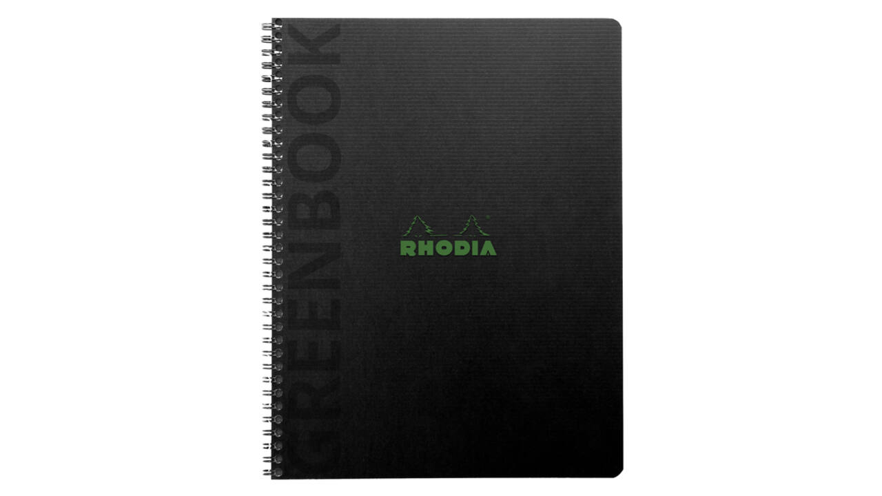Notitieboek Rhodia Greenbook recycled A5+ lijn 160 pagina's 90gr sc