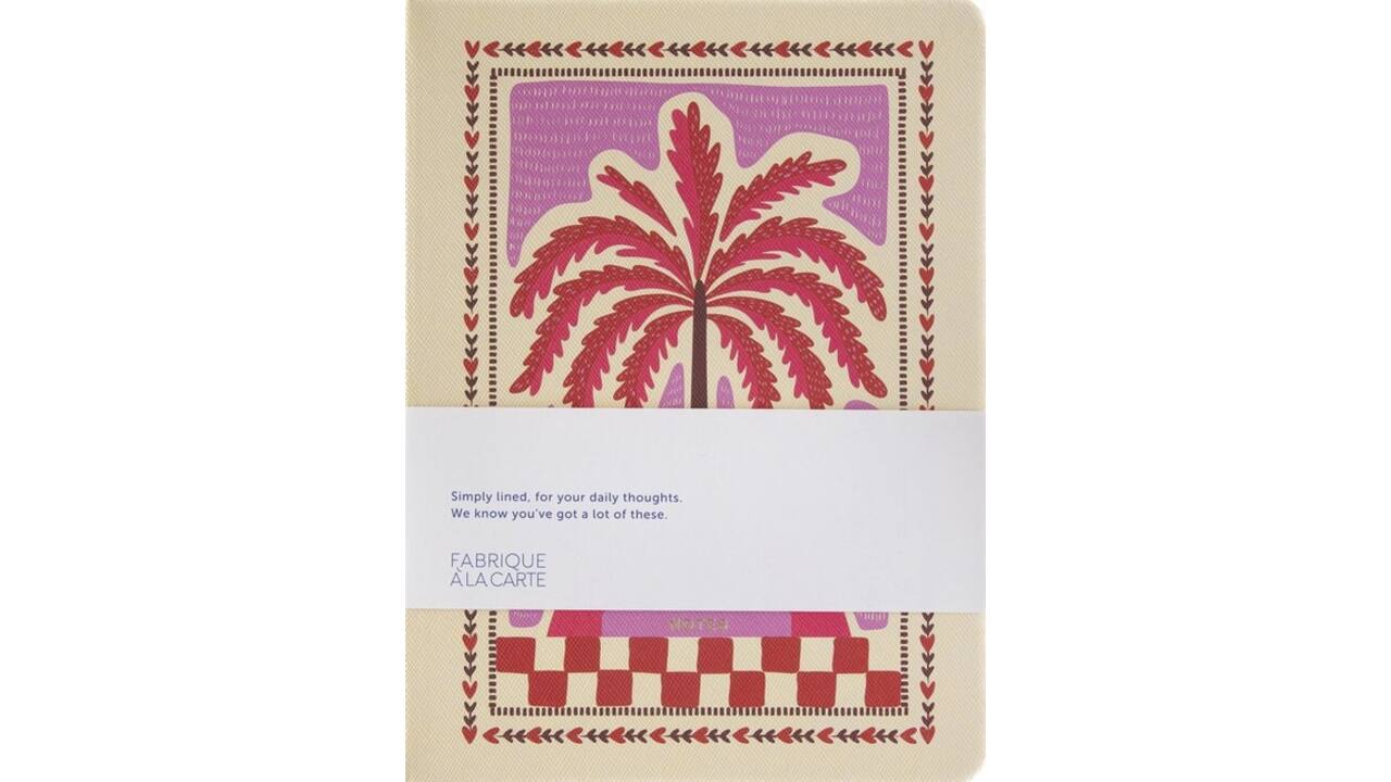 Notitieboek A-Journal Fabrique Palmtree Pink lijn