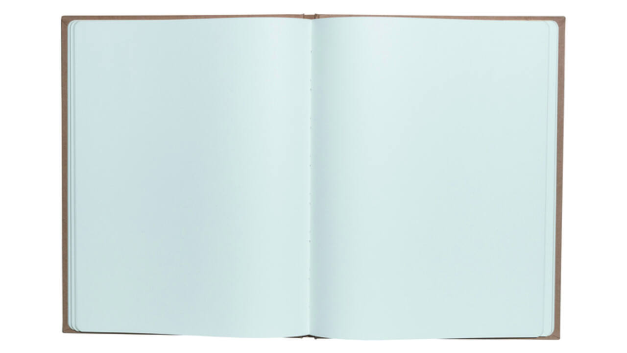 Gastenboek Exacompta Graphik 270x220mm blanco kraft