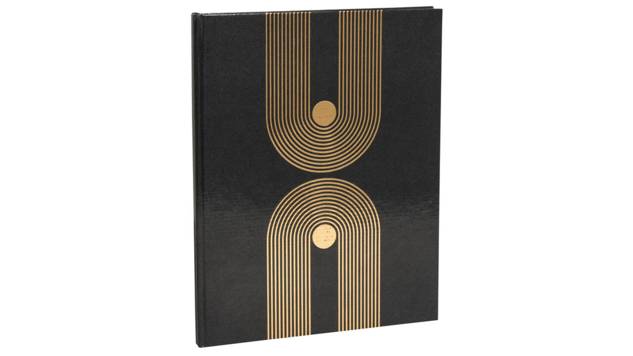 Gastenboek Exacompta Graphik 270x220mm blanco zwart