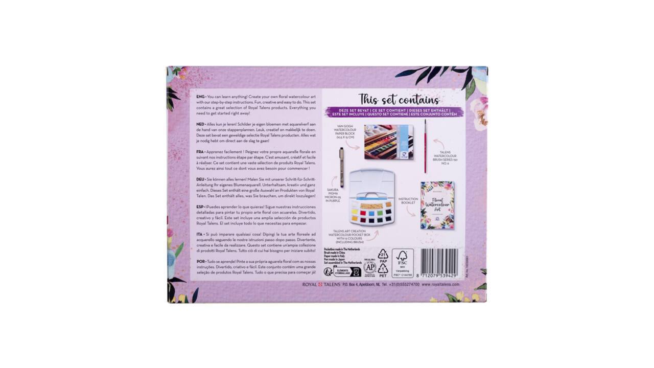 Aquarelverfset Talens Art Creation Floral Watercolour Art assorti