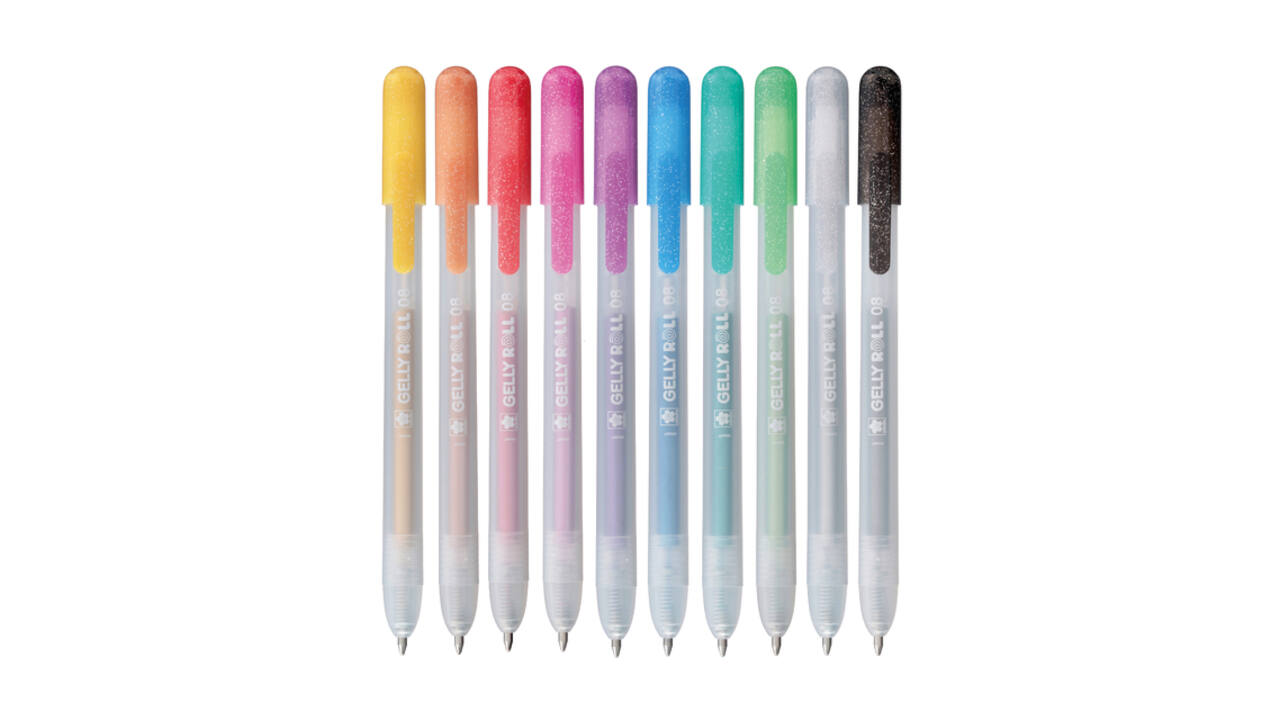 Gelschrijver Sakura Gelly Roll Metallic 08 klikfunctie assorti 10st
