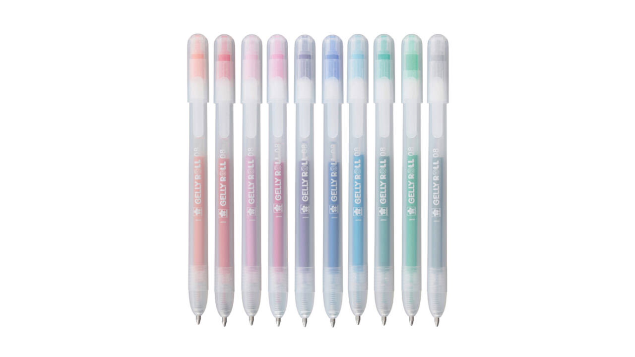 Gelschrijver Sakura Gelly Roll Stardust 08 klikfunctie assorti 10st