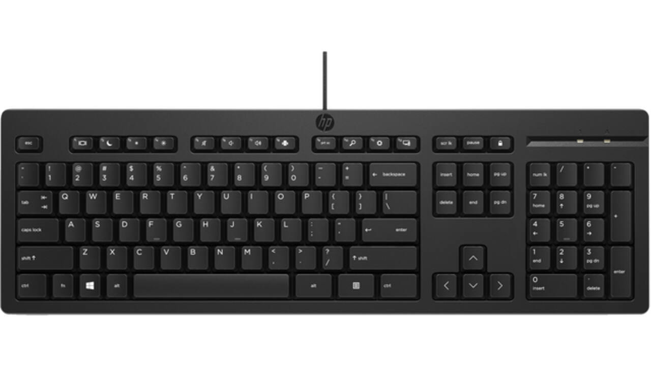 Toetsenbord HP 125 USB bedraad QWERTY