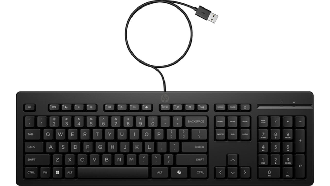 Toetsenbord HP 125 USB bedraad QWERTY