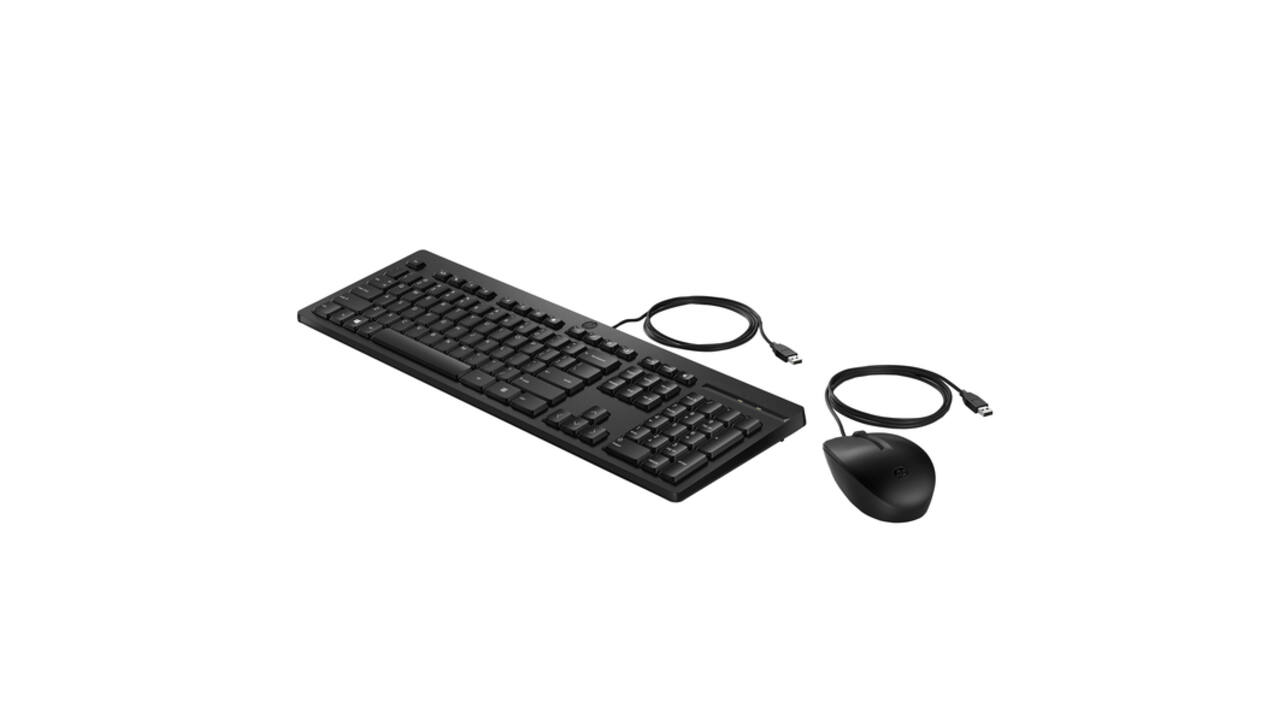 Toetsenbord + muis HP 225 bedraad QWERTY