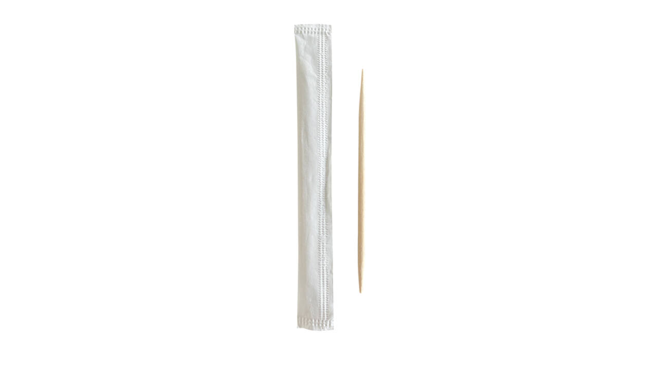 Tandenstoker Papstar Pure per stuk verpakt dispenser à 1000 stuks hout