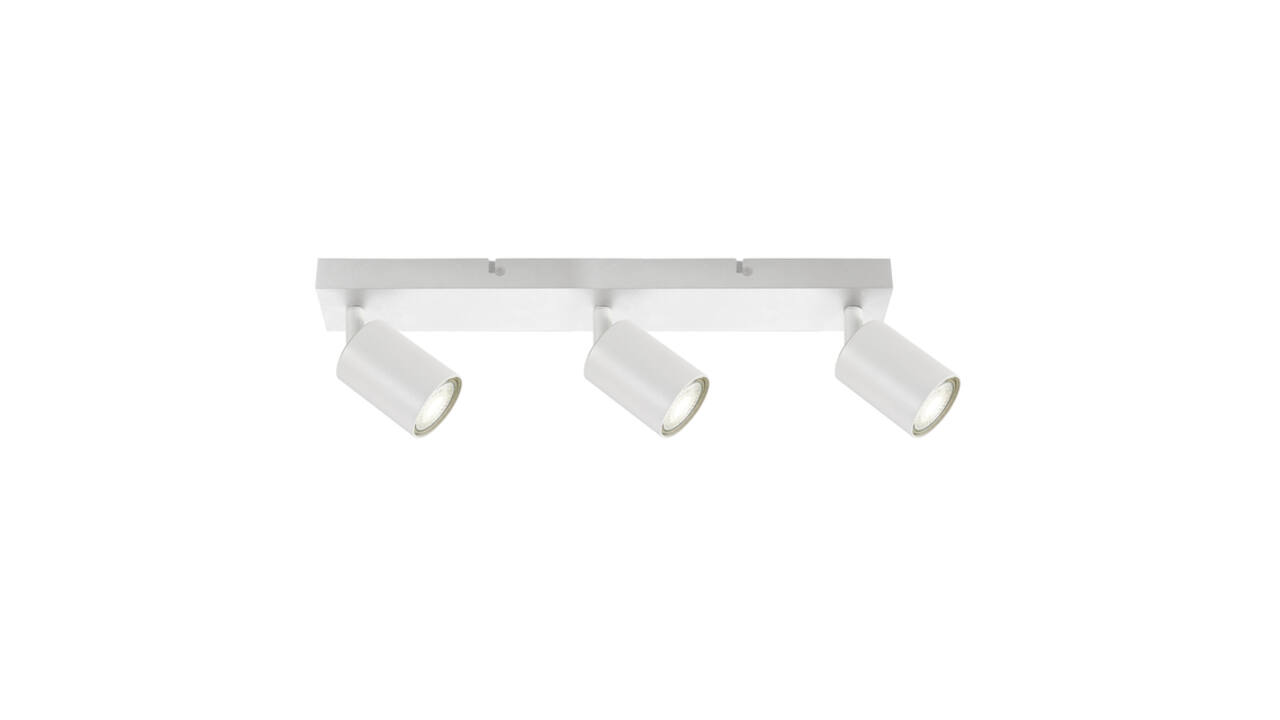 Plafondspot Integral Siena 3 spot IP20 GU10 wit