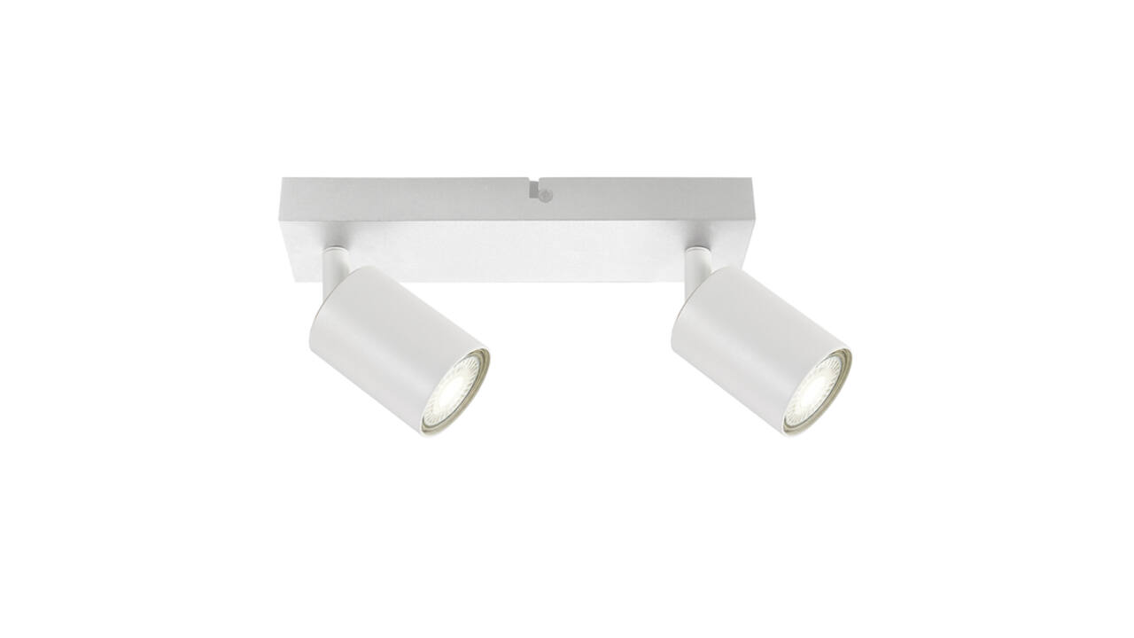 Plafondspot Integral Siena 2 spot IP20 GU10 wit