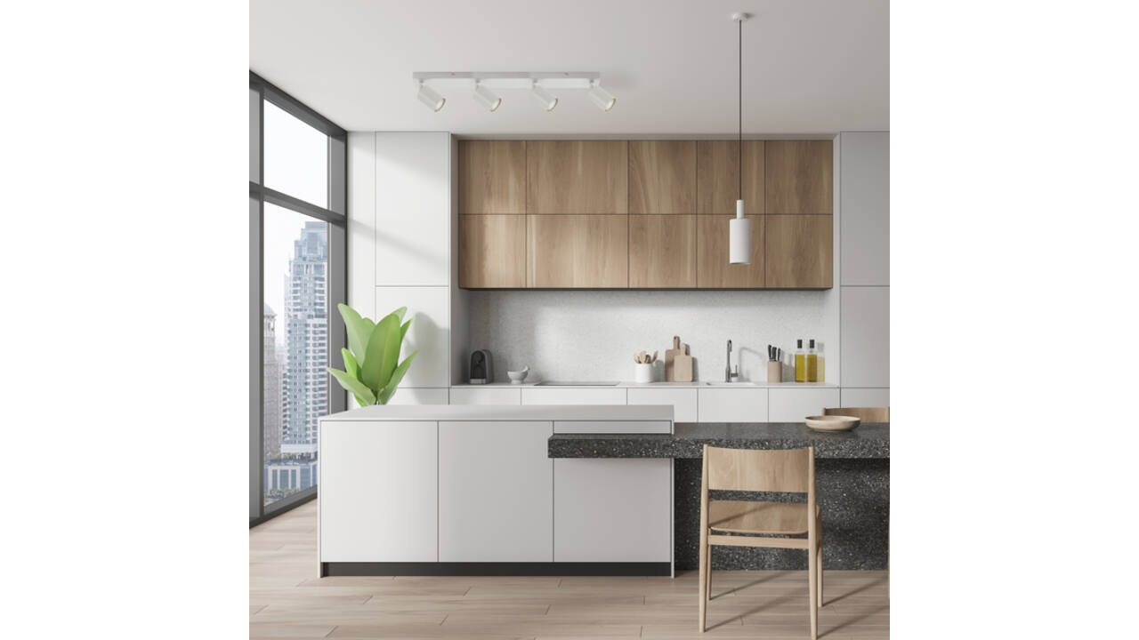 Plafondspot Integral Siena 4 spot IP20 GU10 wit