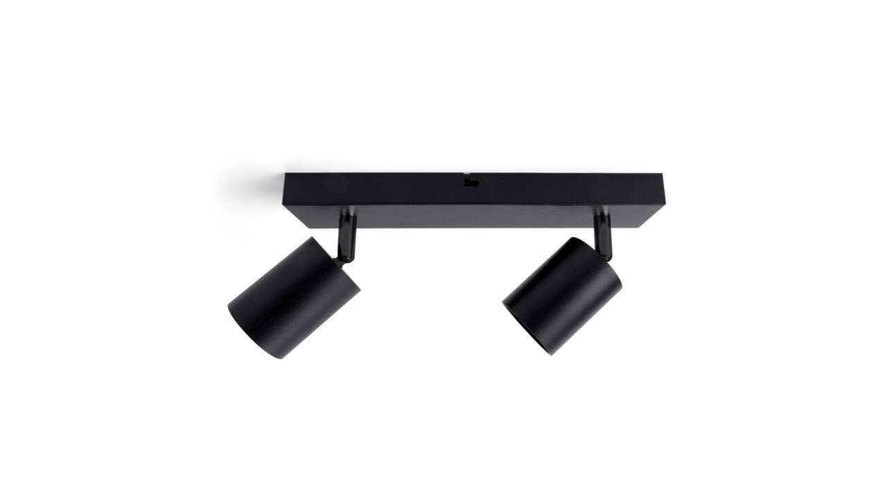 Plafondspot Integral Siena 2 spot IP20 GU10 zwart