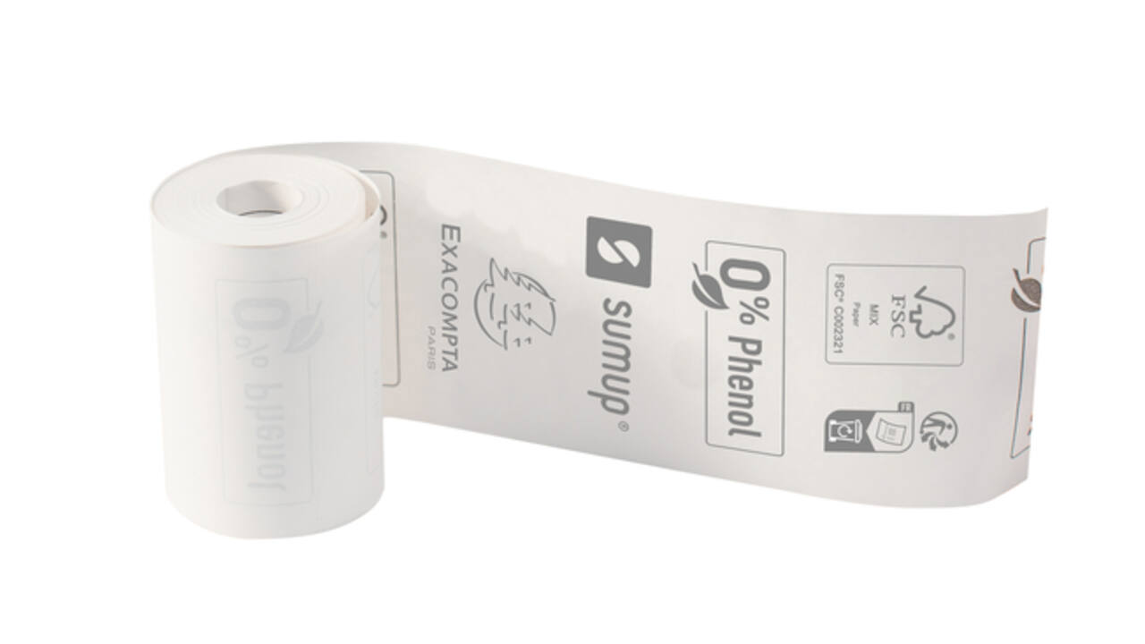 Telrol Exacompta 57mmx9m, kern Ø12mm SumUp thermisch fenolvrij