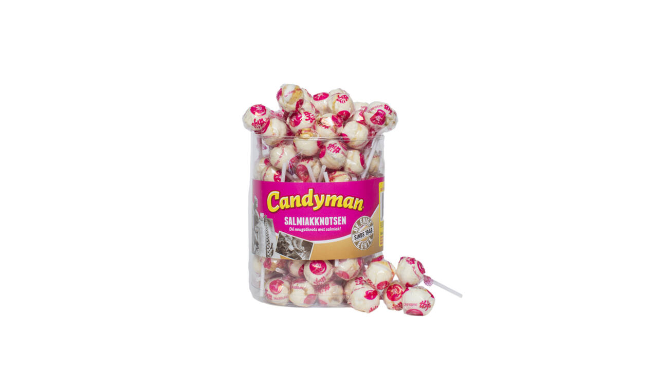 Lolly Candyman Salmiakknotsen 60 stuks