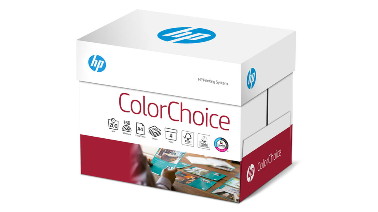 Kleurenlaserpapier HP Color Choice A4 200gr wit 250vel