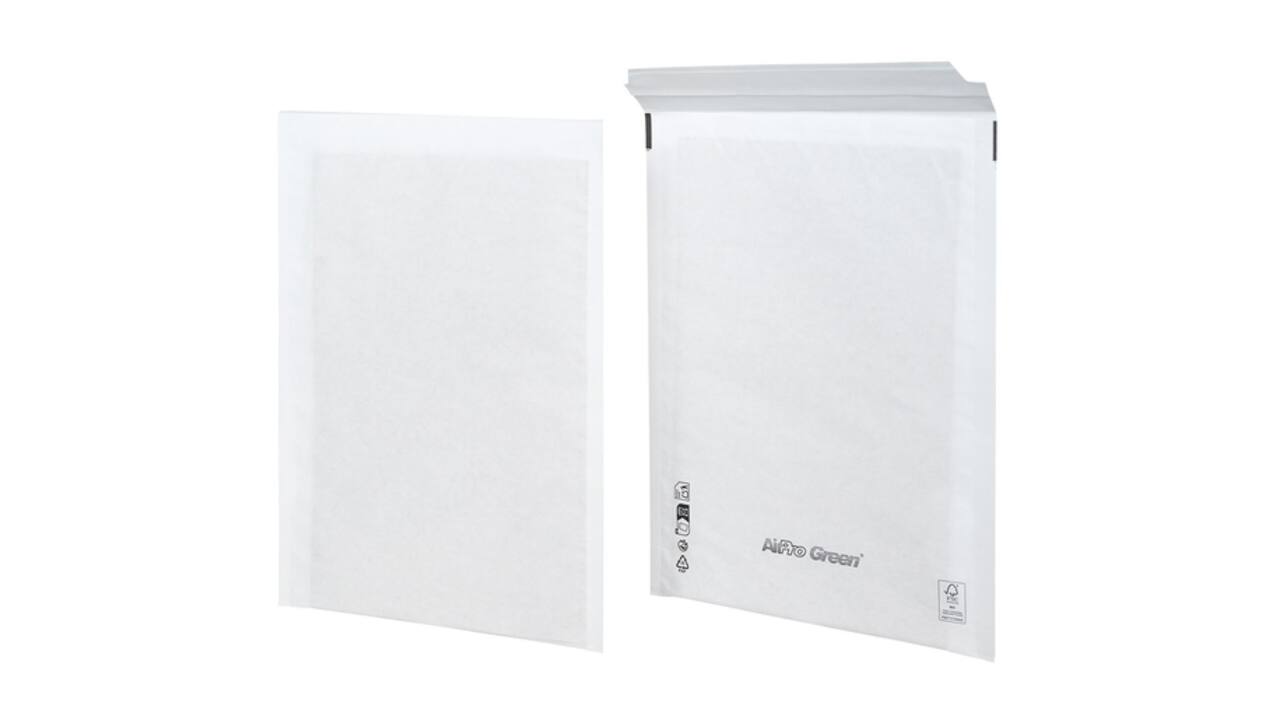 Luchtkussenenvelop AirPro Green IEZZY 14/D 200x265mm wit 100 stuks