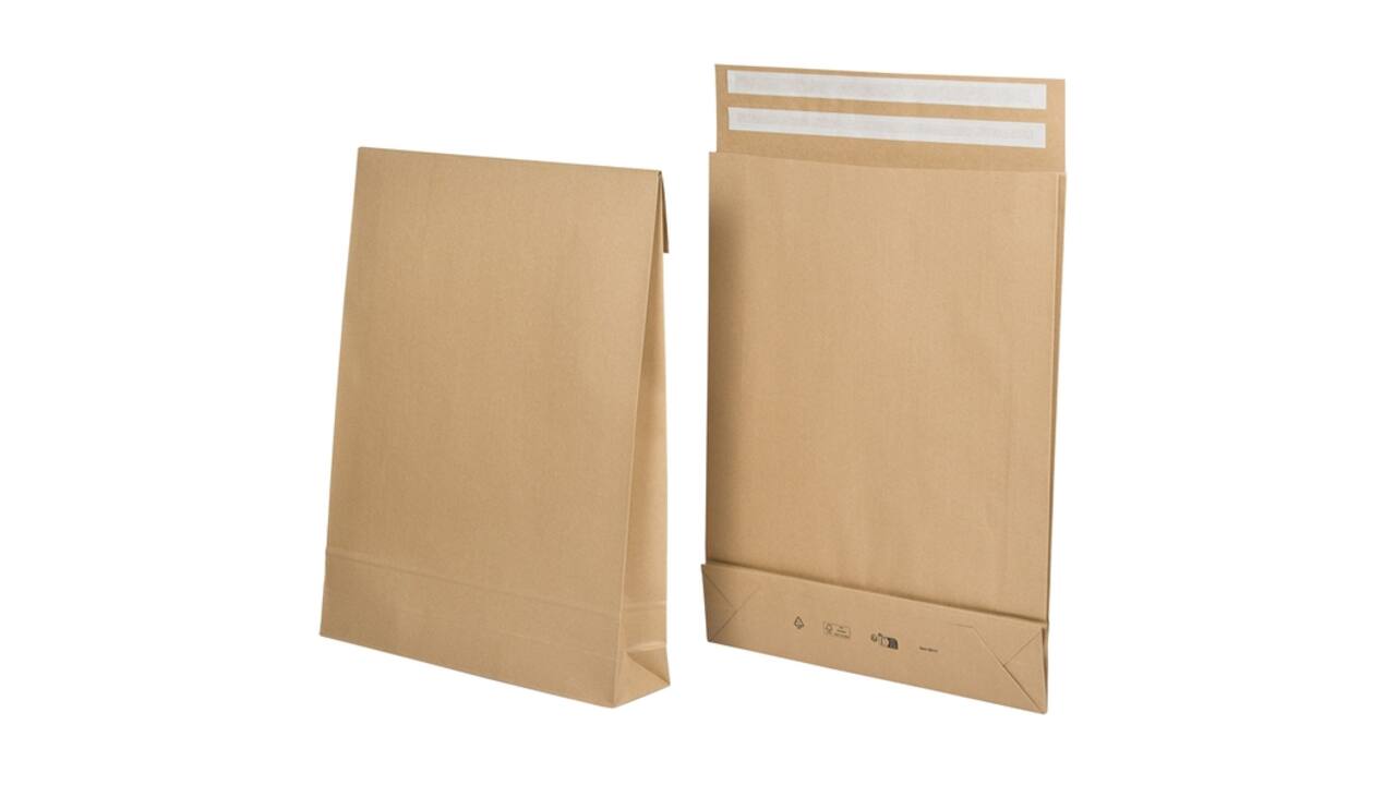 E-Commerce envelop IEZZY 250x350x80+96mm met retoursluiting br 250st