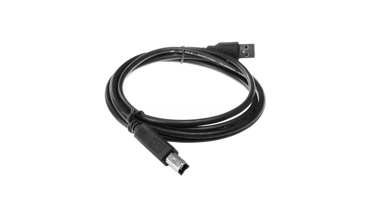 Kabel ACT USB USB-B 2.0 M zwart 3 meter