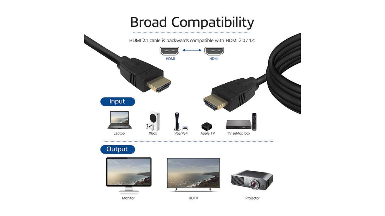 Kabel ACT HDMI 8K UHS v2.1 HDMI-A male - HDMI-A male 3 meter