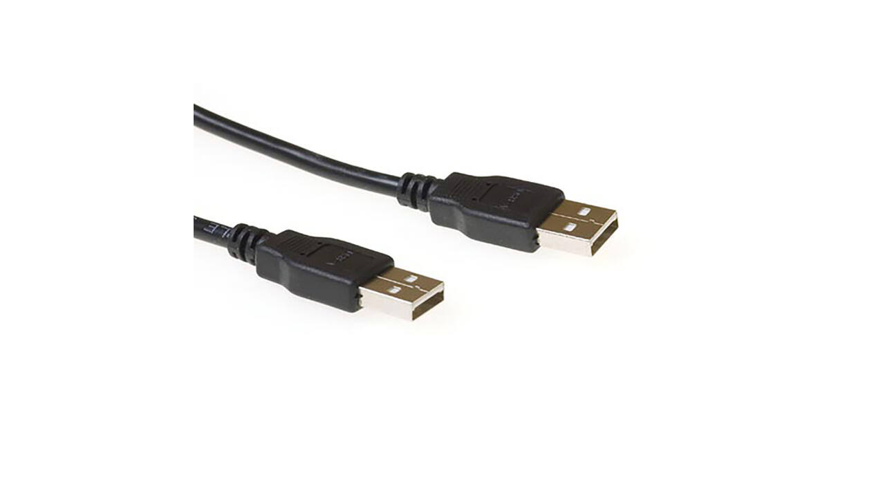 Kabel ACT USB 2.0 M-M zwart 2 meter