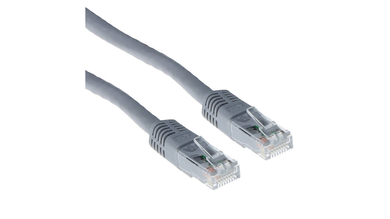 Kabel ACT U/UTP CAT6 patchkabel RJ45 Grijs 2 meter