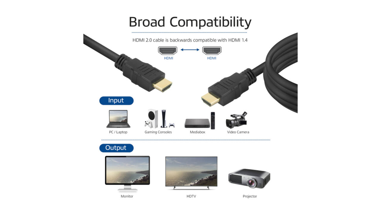 Kabel ACT HDMI ETH4K M/M zwart 2 meter