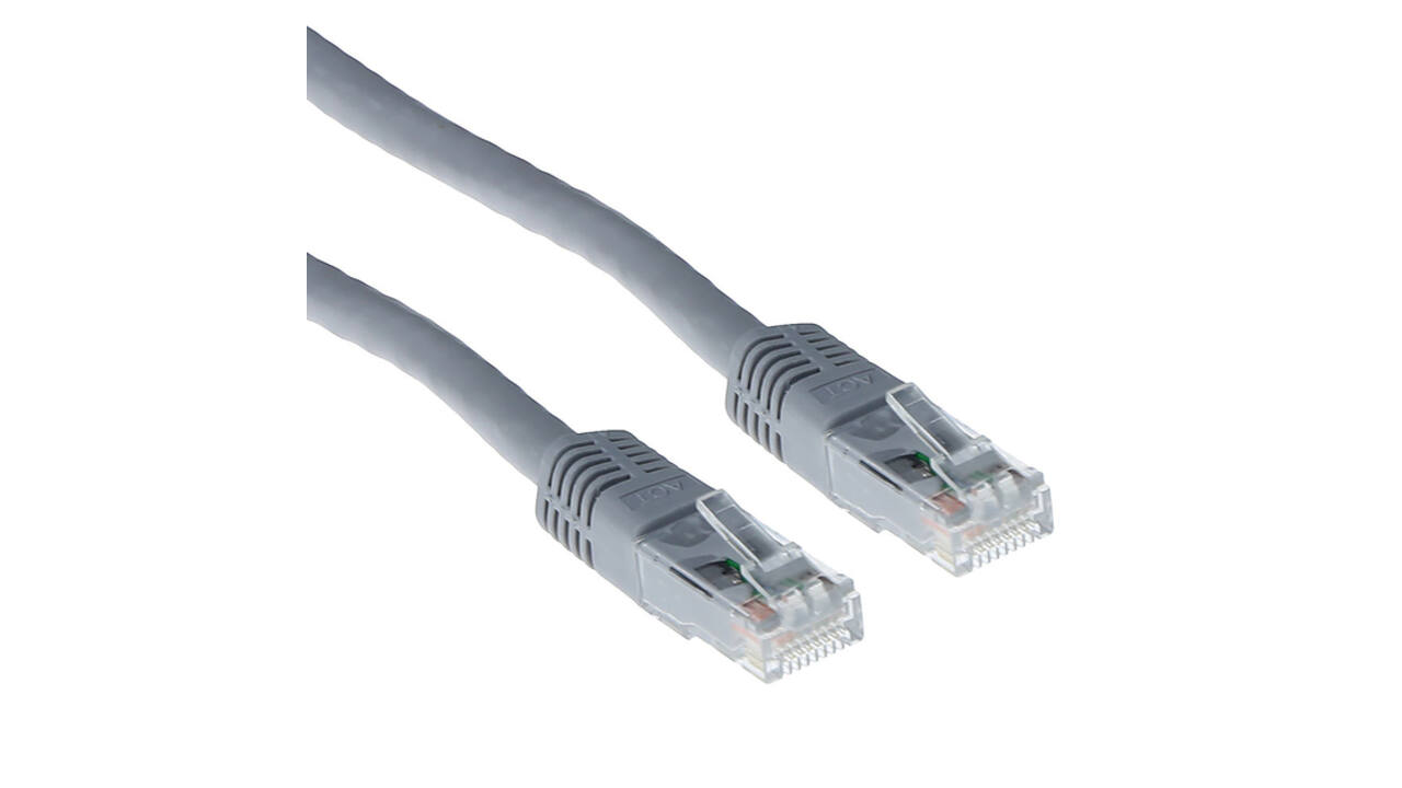 Kabel ACT U/UTP CAT6 patchkabel RJ45 Grijs 15 meter